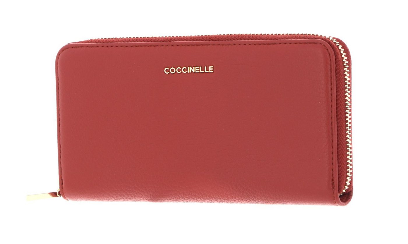 COCCINELLE Geldbörse Metallic Soft, aus echtem Rindsleder von COCCINELLE