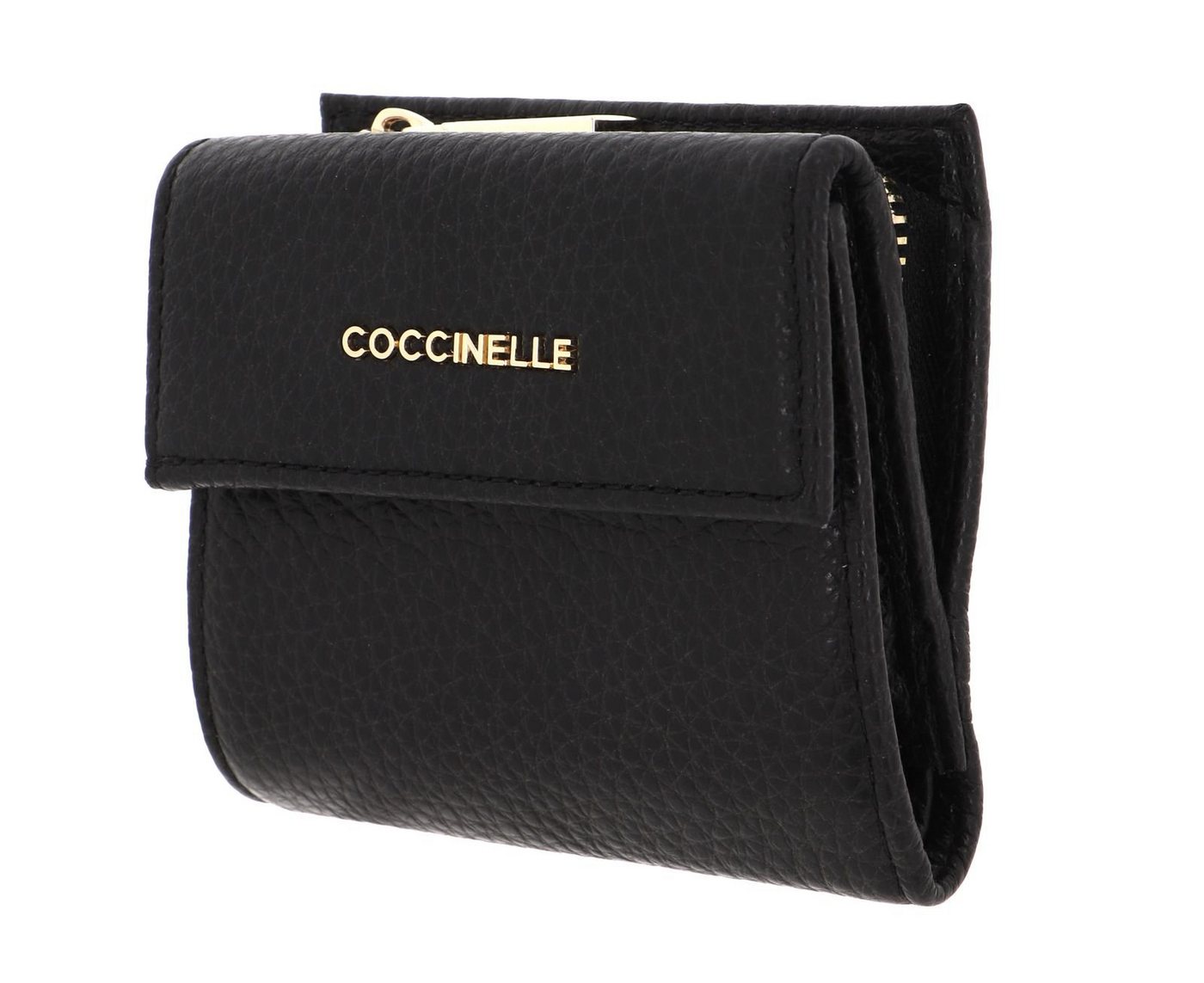 COCCINELLE Geldbörse Metallic Soft, aus echtem Rindsleder von COCCINELLE