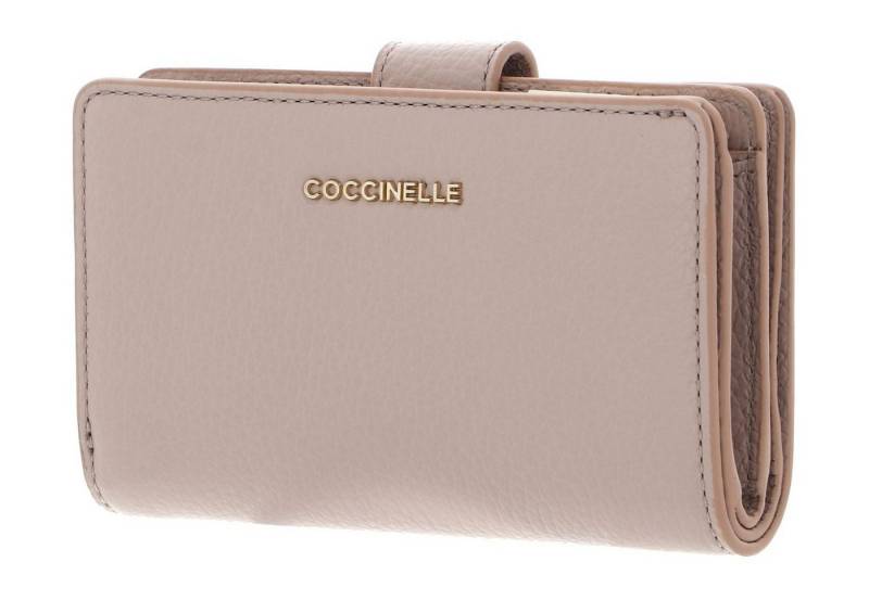 COCCINELLE Geldbörse Mini Wallet Grained Leather, aus echtem Rindsleder von COCCINELLE