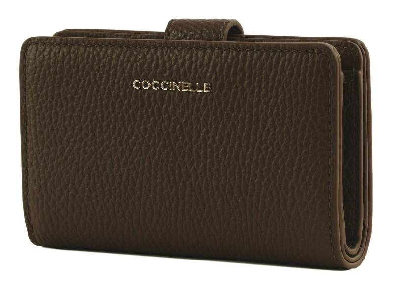 COCCINELLE Geldbörse Mini Wallet Grained Leather, aus echtem Rindsleder von COCCINELLE