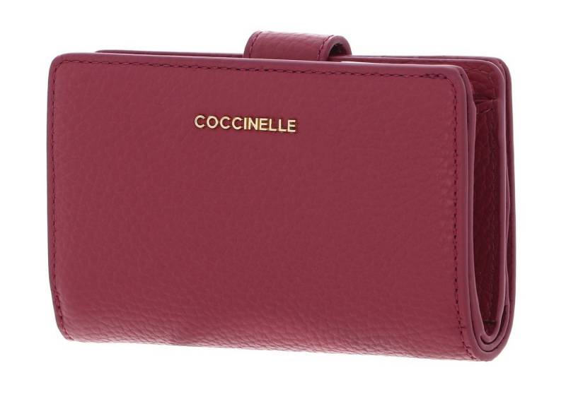 COCCINELLE Geldbörse Mini Wallet Grained Leather, aus echtem Rindsleder von COCCINELLE