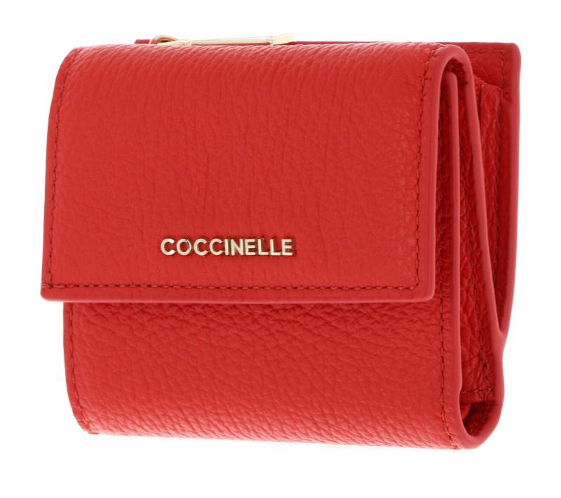 COCCINELLE Geldbörse Wallet Grained Leather, aus echtem Rindsleder mit RFID-Blocker Schutz von COCCINELLE