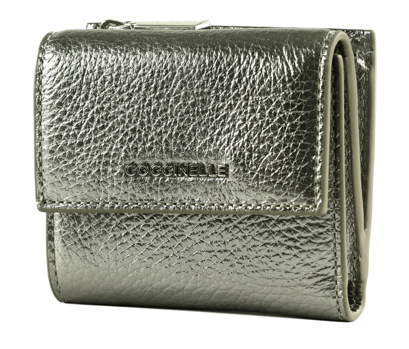 COCCINELLE Geldbörse Wallet Grained Leather, aus echtem Rindsleder mit RFID-Blocker Schutz von COCCINELLE