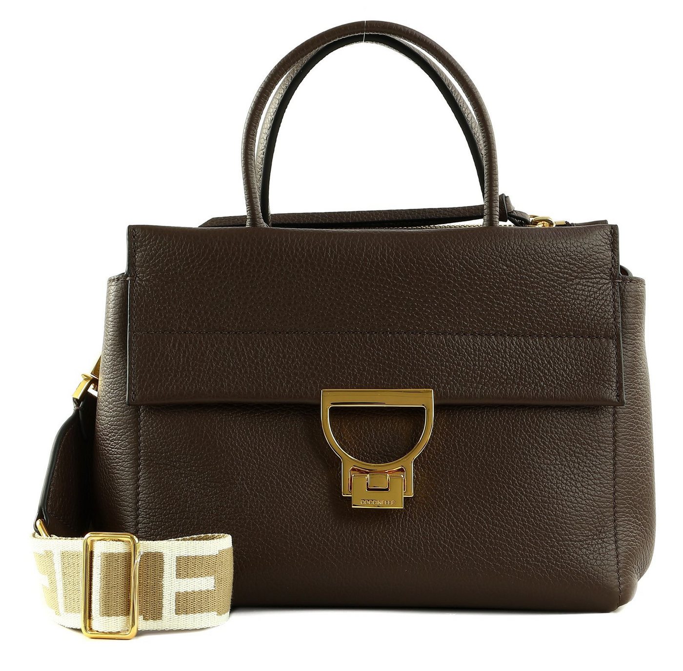 COCCINELLE Handtasche Handbag Grained Leather, aus echtem Rindsleder von COCCINELLE