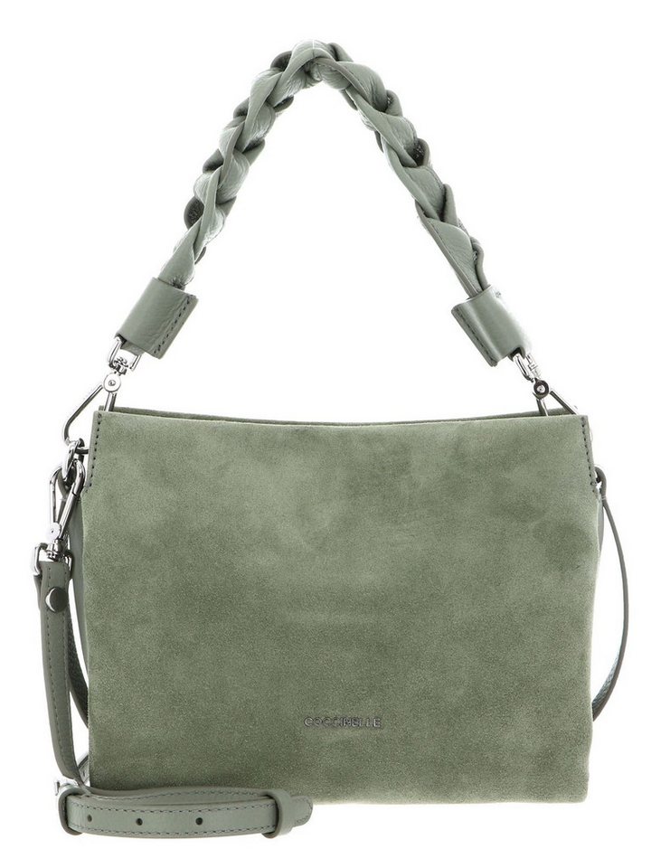 COCCINELLE Handtasche Handbag Suede Grainy Leather, aus echtem Rindsleder von COCCINELLE