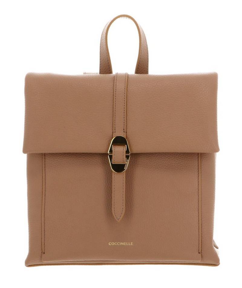 COCCINELLE Rucksack Backpack Grained Leather, aus echtem Rindsleder von COCCINELLE