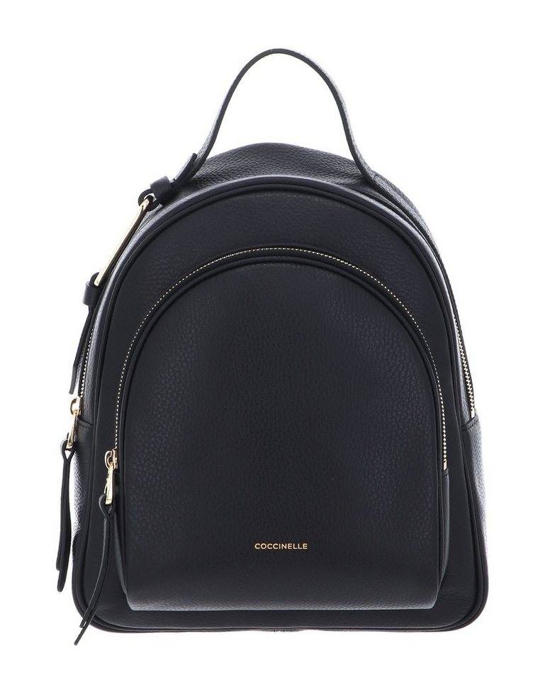 COCCINELLE Rucksack Backpack Grained Leather, aus echtem Rindsleder von COCCINELLE