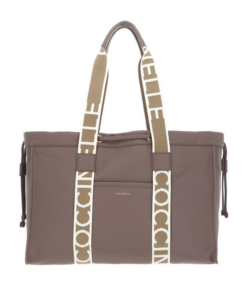 COCCINELLE Schultertasche 2Day Signature, aus echtem Rindsleder von COCCINELLE