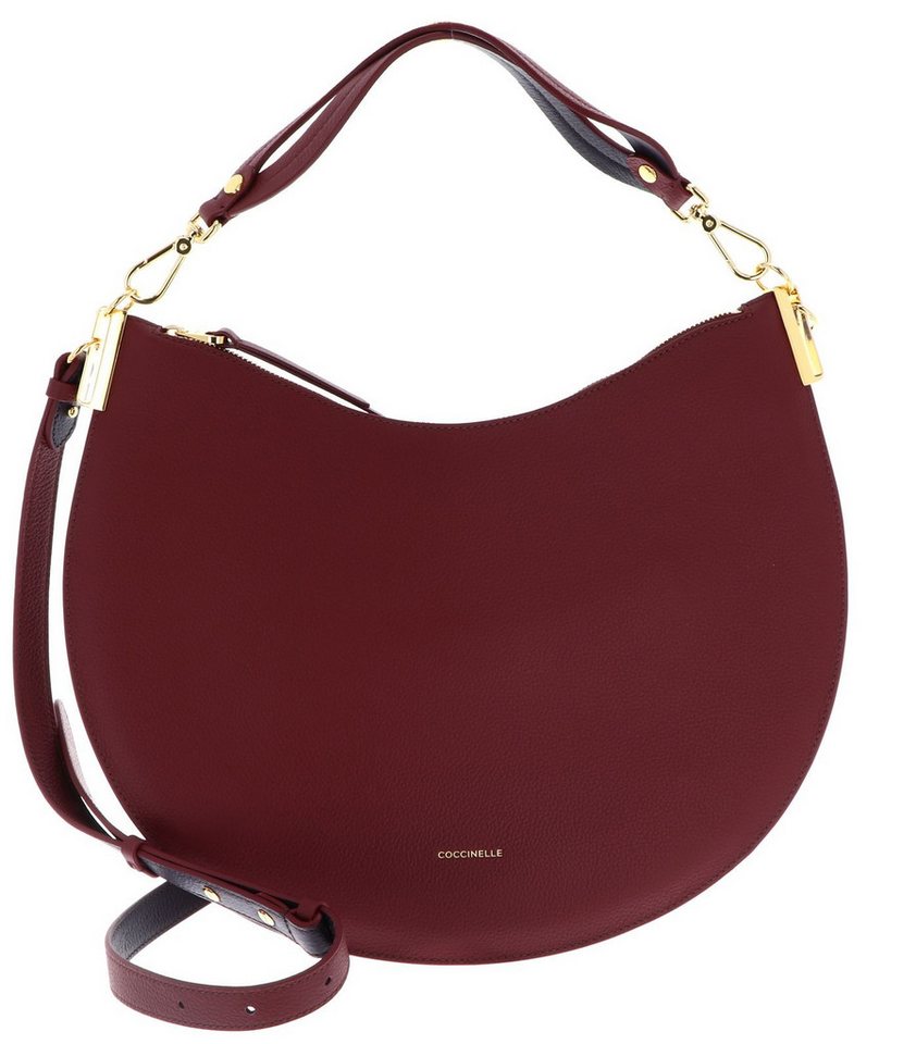 COCCINELLE Schultertasche Handbag Double Grainy Leather, aus echtem Rindsleder von COCCINELLE