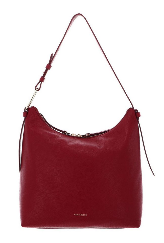 COCCINELLE Schultertasche Handbag Grained Leather, aus echtem Rindsleder von COCCINELLE