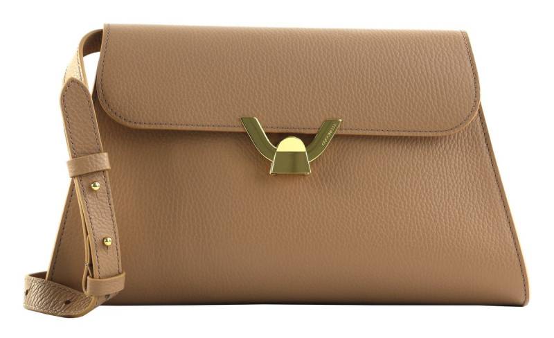 COCCINELLE Schultertasche Handbag Grained Leather, aus echtem Rindsleder von COCCINELLE