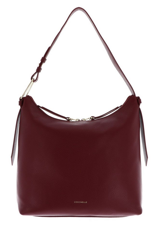 COCCINELLE Schultertasche Handbag Grained Leather, aus echtem Rindsleder von COCCINELLE