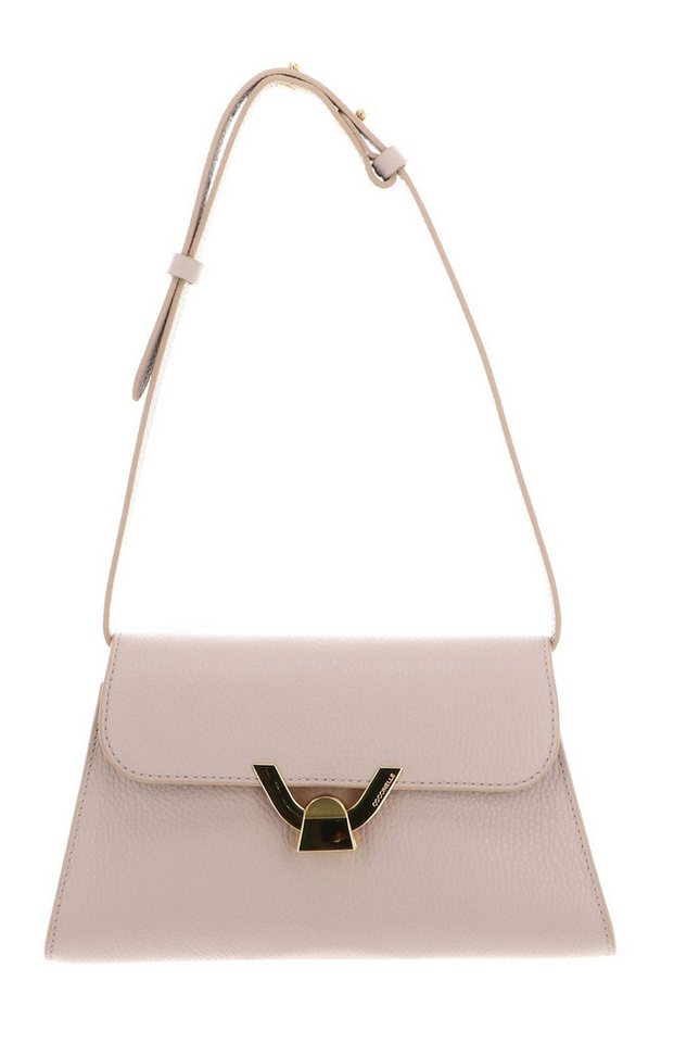 COCCINELLE Schultertasche Handbag Grained Leather, aus echtem Rindsleder von COCCINELLE