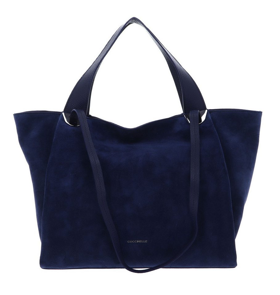 COCCINELLE Schultertasche Handbag Suede Leather, aus echtem Rindsleder von COCCINELLE