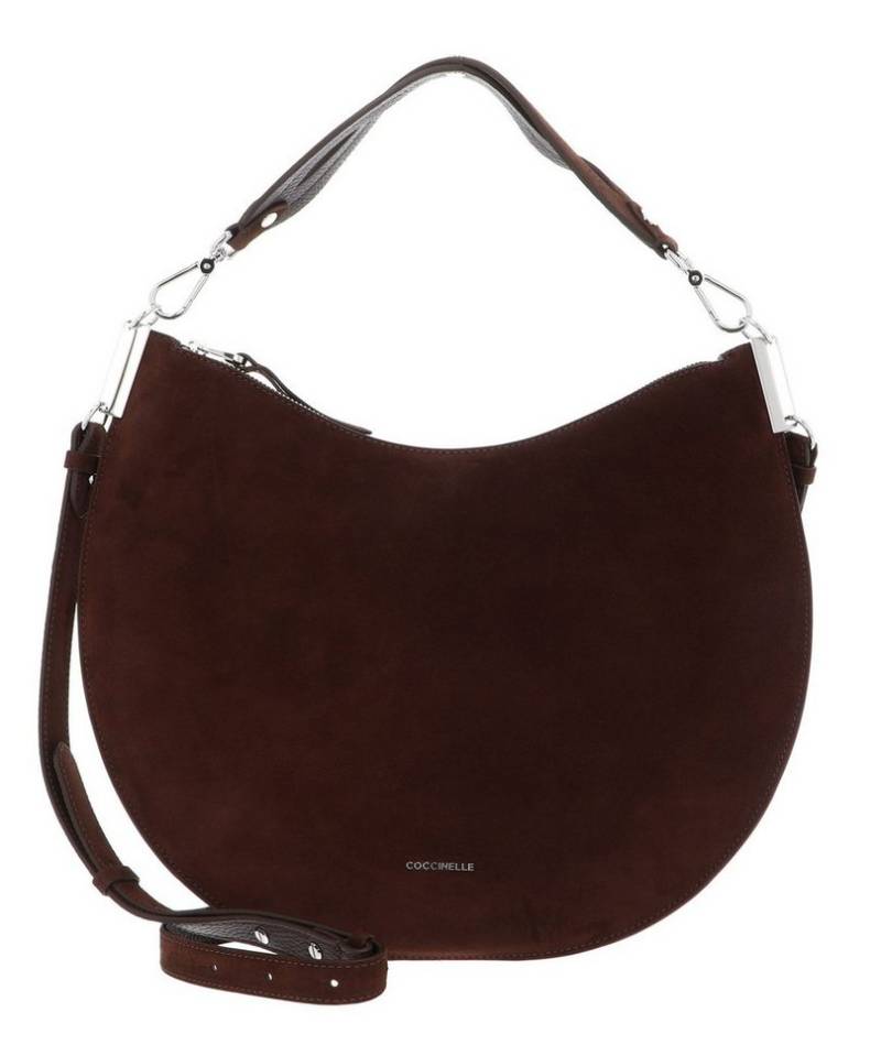 COCCINELLE Schultertasche Handbag Suede Leather, aus echtem Rindsleder von COCCINELLE