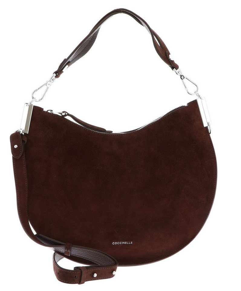 COCCINELLE Schultertasche Handbag Suede Leather, aus echtem Rindsleder von COCCINELLE