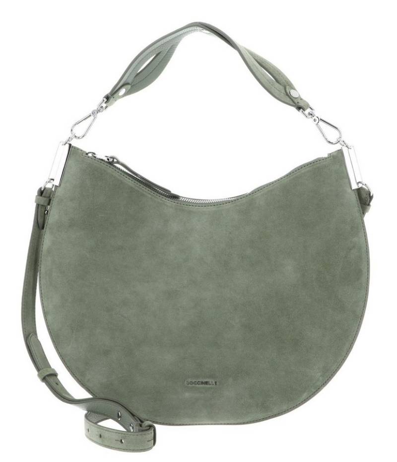 COCCINELLE Schultertasche Handbag Suede Leather, aus echtem Rindsleder von COCCINELLE