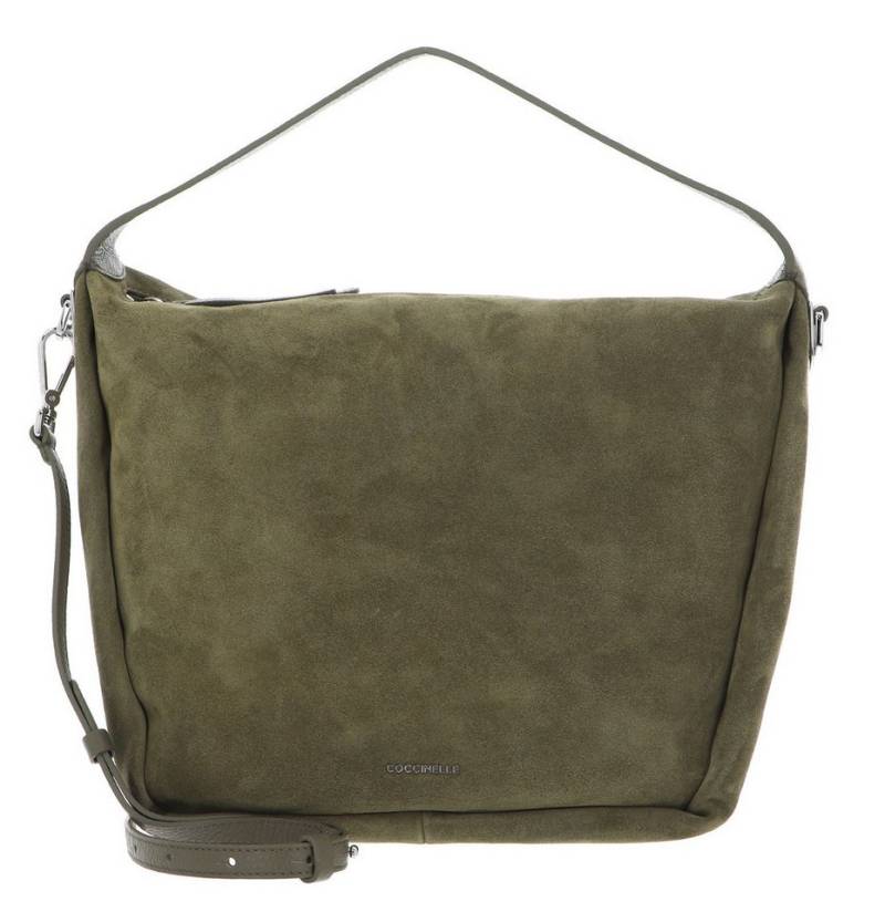 COCCINELLE Schultertasche Oliver Suede, aus echtem Rindsleder von COCCINELLE