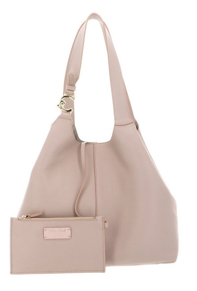COCCINELLE Schultertasche Shopper (Set, 2-tlg), aus echtem Rindsleder von COCCINELLE
