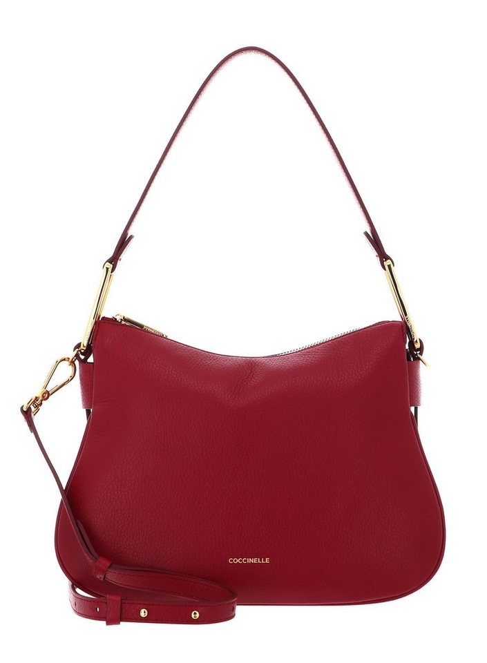 COCCINELLE Schultertasche Shoulder Bag, aus echtem Rindsleder von COCCINELLE