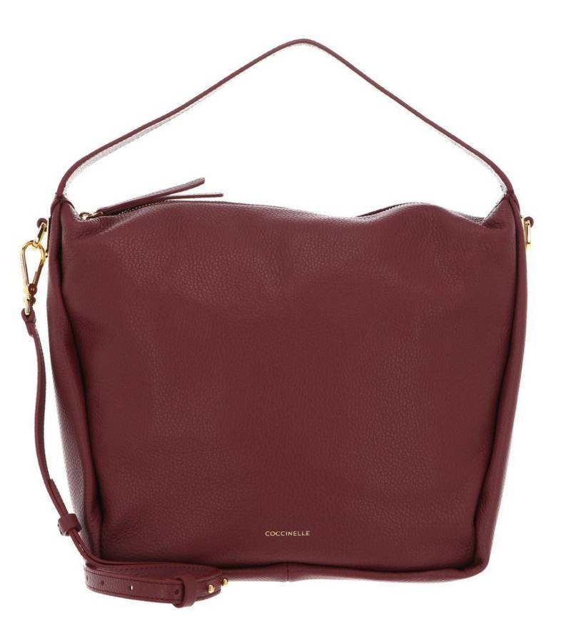 COCCINELLE Schultertasche Shoulder Bag Grained Leather, aus echtem Rindsleder von COCCINELLE