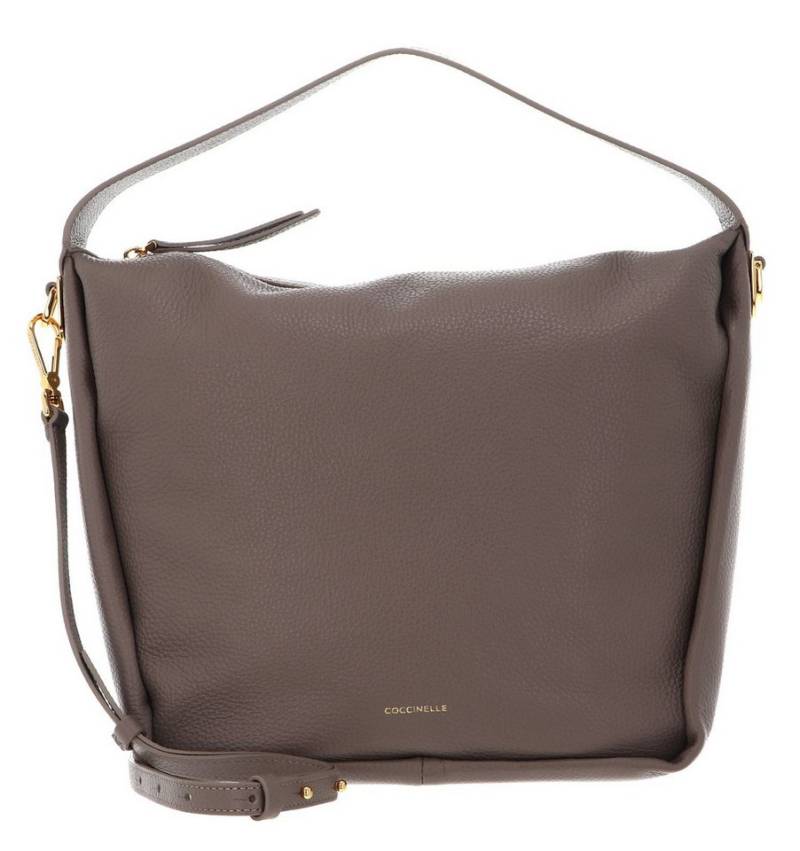 COCCINELLE Schultertasche Shoulder Bag Grained Leather, aus echtem Rindsleder von COCCINELLE