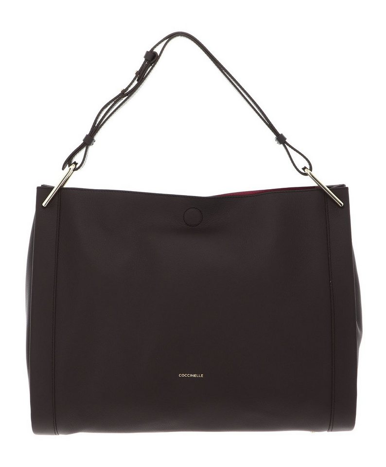 COCCINELLE Schultertasche Shoulderbag Double Grainy Leather, aus echtem Rindsleder von COCCINELLE