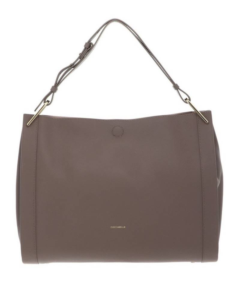 COCCINELLE Schultertasche Shoulderbag Double Grainy Leather, aus echtem Rindsleder von COCCINELLE