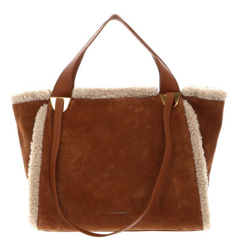 COCCINELLE Schultertasche Suede Leather Shoulderbag, aus echtem Rindsleder von COCCINELLE