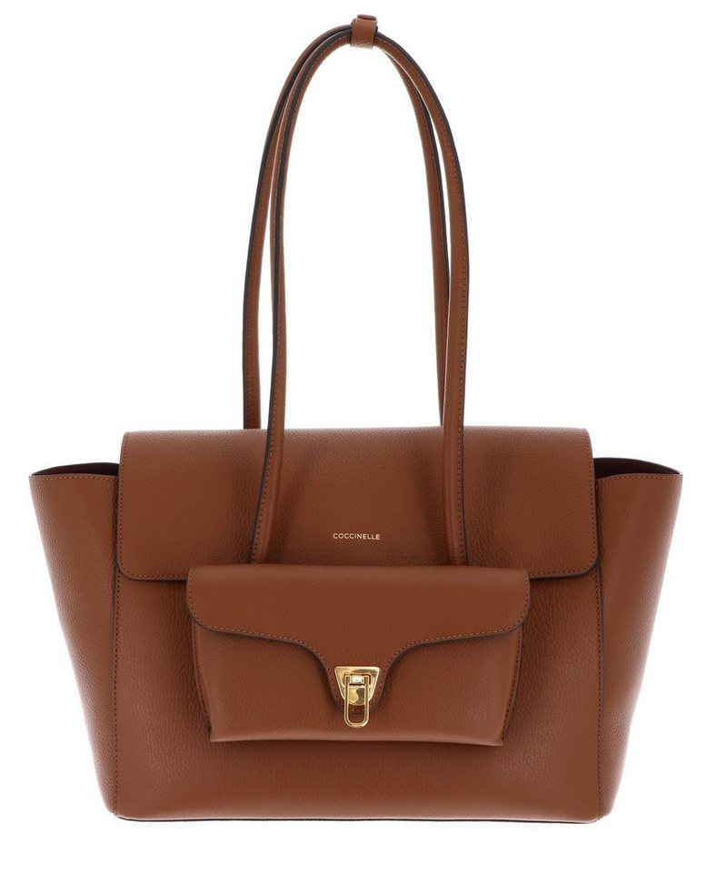 COCCINELLE Shopper Grained Leather Handbag (Set, 2-tlg), aus echtem Rindsleder von COCCINELLE