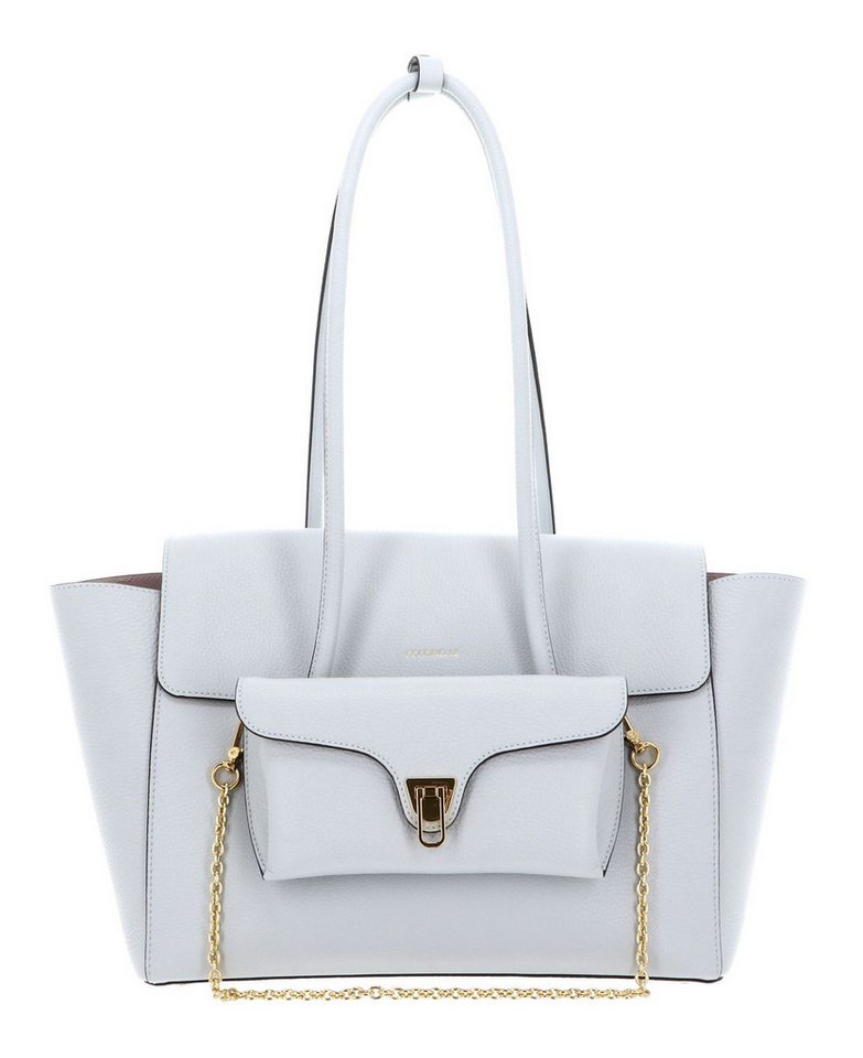 COCCINELLE Shopper Grained Leather Handbag (Set, 2-tlg), aus echtem Rindsleder von COCCINELLE