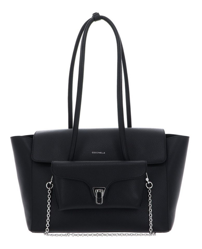 COCCINELLE Shopper Grained Leather Handbag (Set, 2-tlg), aus echtem Rindsleder von COCCINELLE