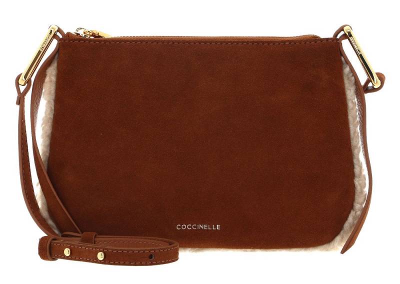COCCINELLE Umhängetasche Eco Shearling Suede Leather Mini Bag, aus echtem Rindsleder von COCCINELLE