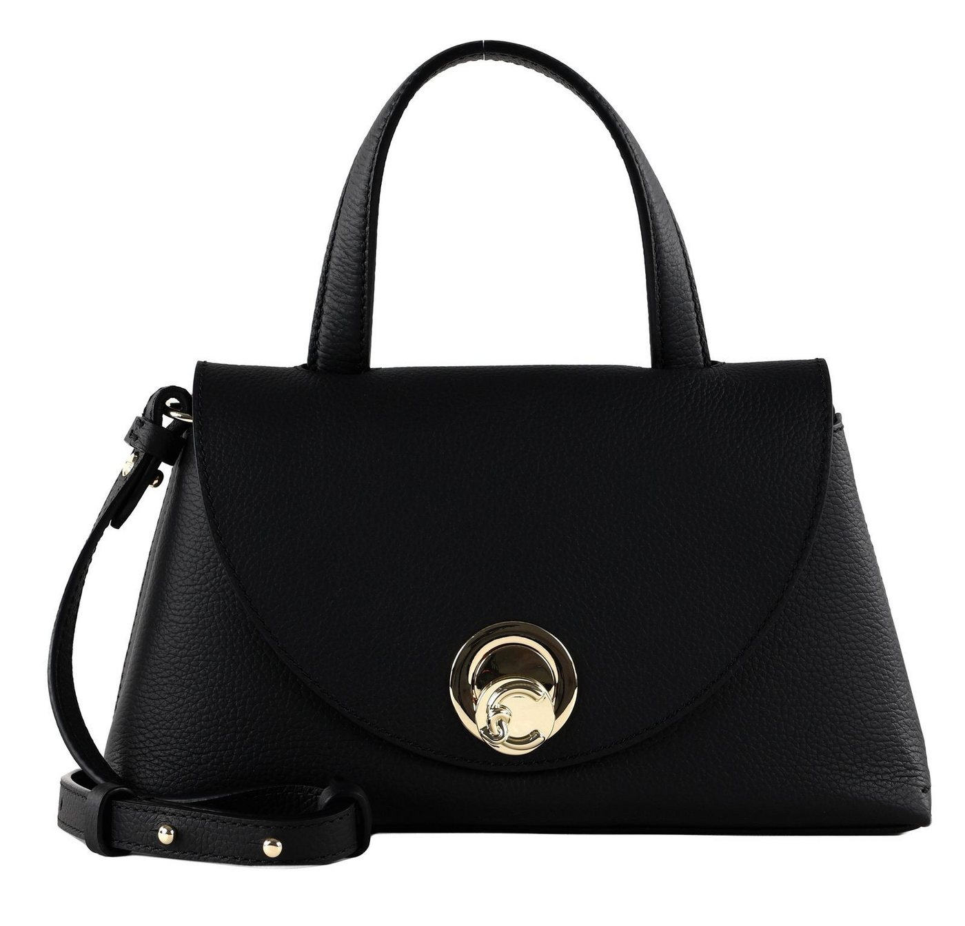 COCCINELLE Umhängetasche Handbag Double Grainy Leather, aus echtem Leder von COCCINELLE