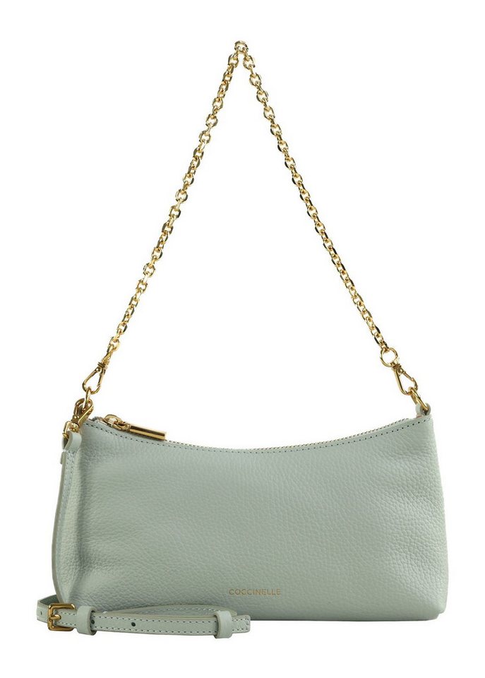 COCCINELLE Umhängetasche Mini Bag Grained Leather, aus echtem Rindsleder von COCCINELLE