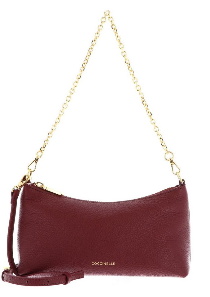 COCCINELLE Umhängetasche Mini Bag Grained Leather, aus echtem Rindsleder von COCCINELLE