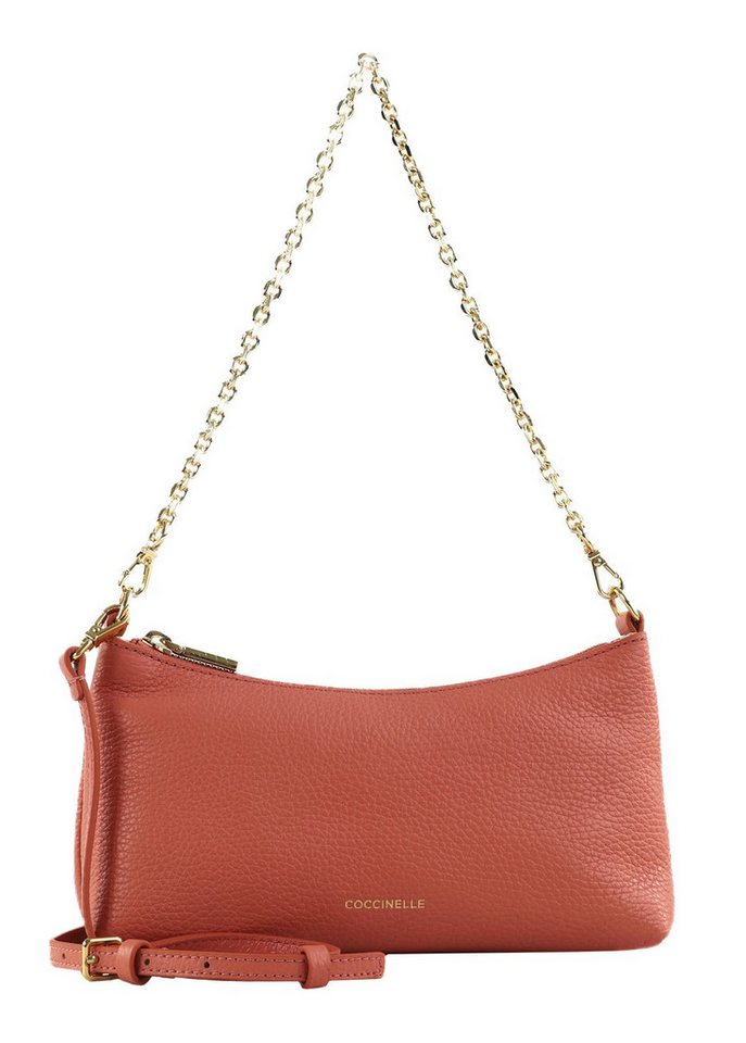 COCCINELLE Umhängetasche Mini Bag Grained Leather, aus echtem Rindsleder von COCCINELLE