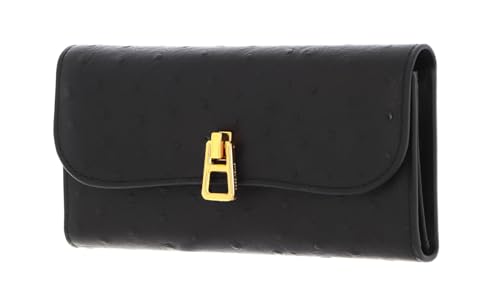 Coccinelle Magie Ostrich - Geldbörse 12cc 18 cm Noir von COCCINELLE