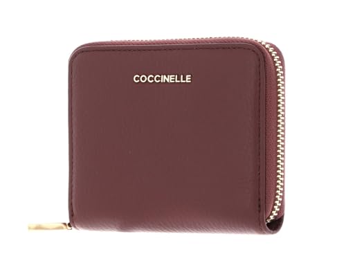 Coccinelle Metallic Soft Leather Zip Around Wallet Carruba von COCCINELLE