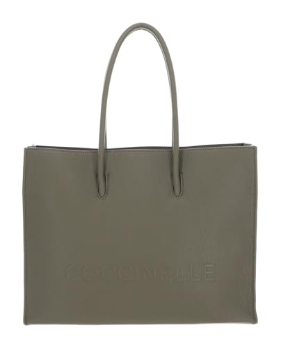 Coccinelle Myrtha Maxi Log Handbag Grained Leather Laurel Green von COCCINELLE