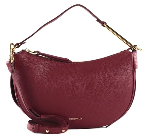 Coccinelle Priscilla Handbag Grained Leather Garnet Red von COCCINELLE
