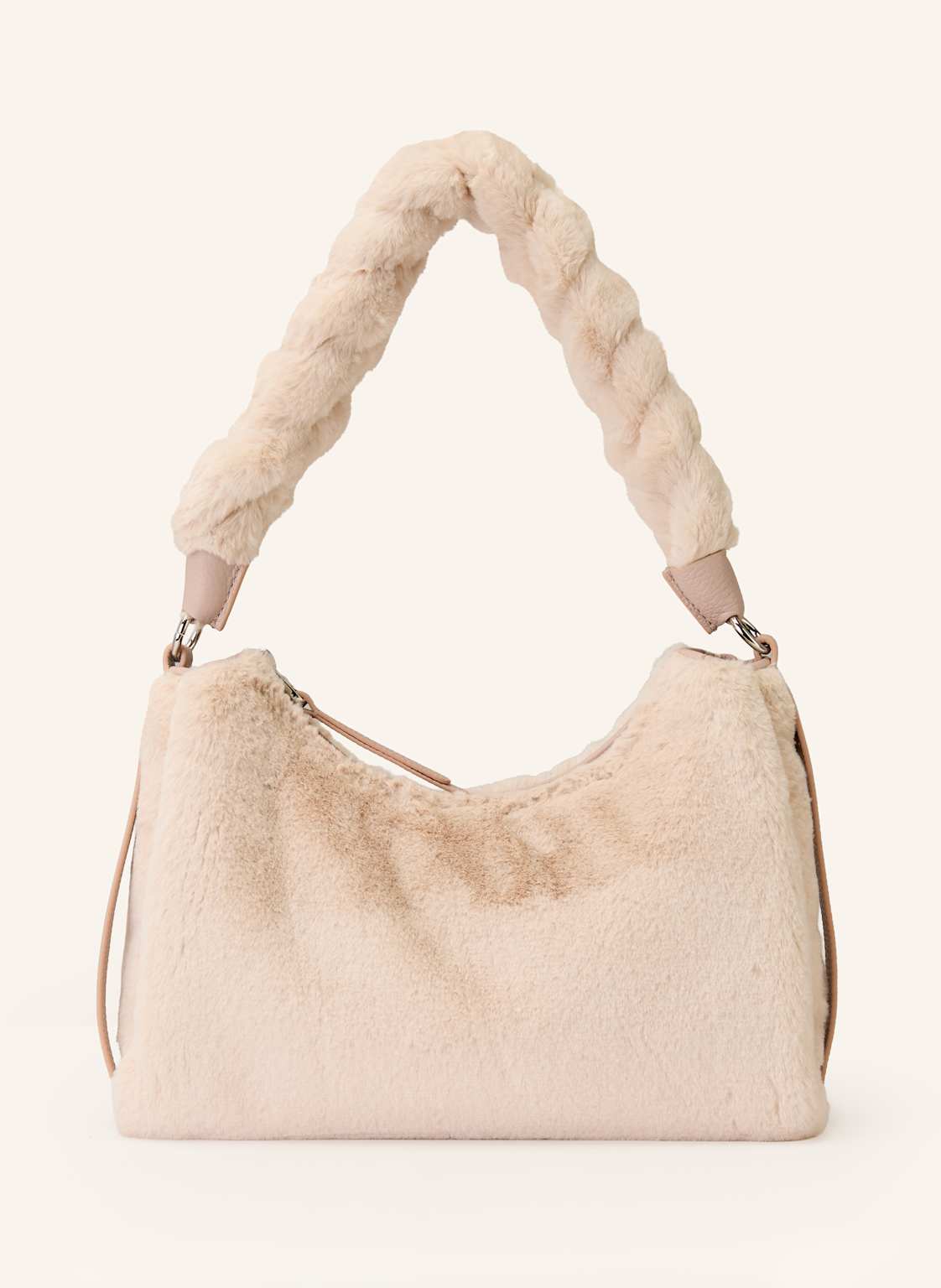 Coccinelle Schultertasche Aus Kunstfell weiss von COCCINELLE