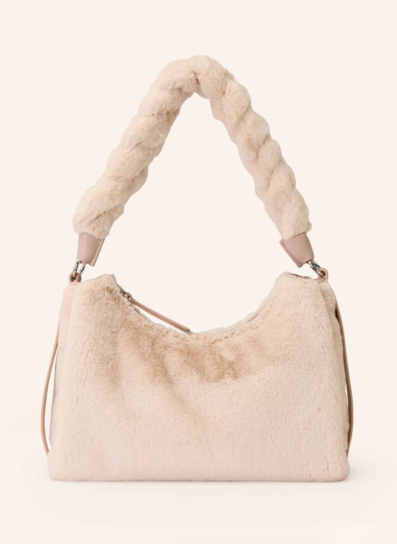 Coccinelle Schultertasche Aus Kunstfell weiss von COCCINELLE