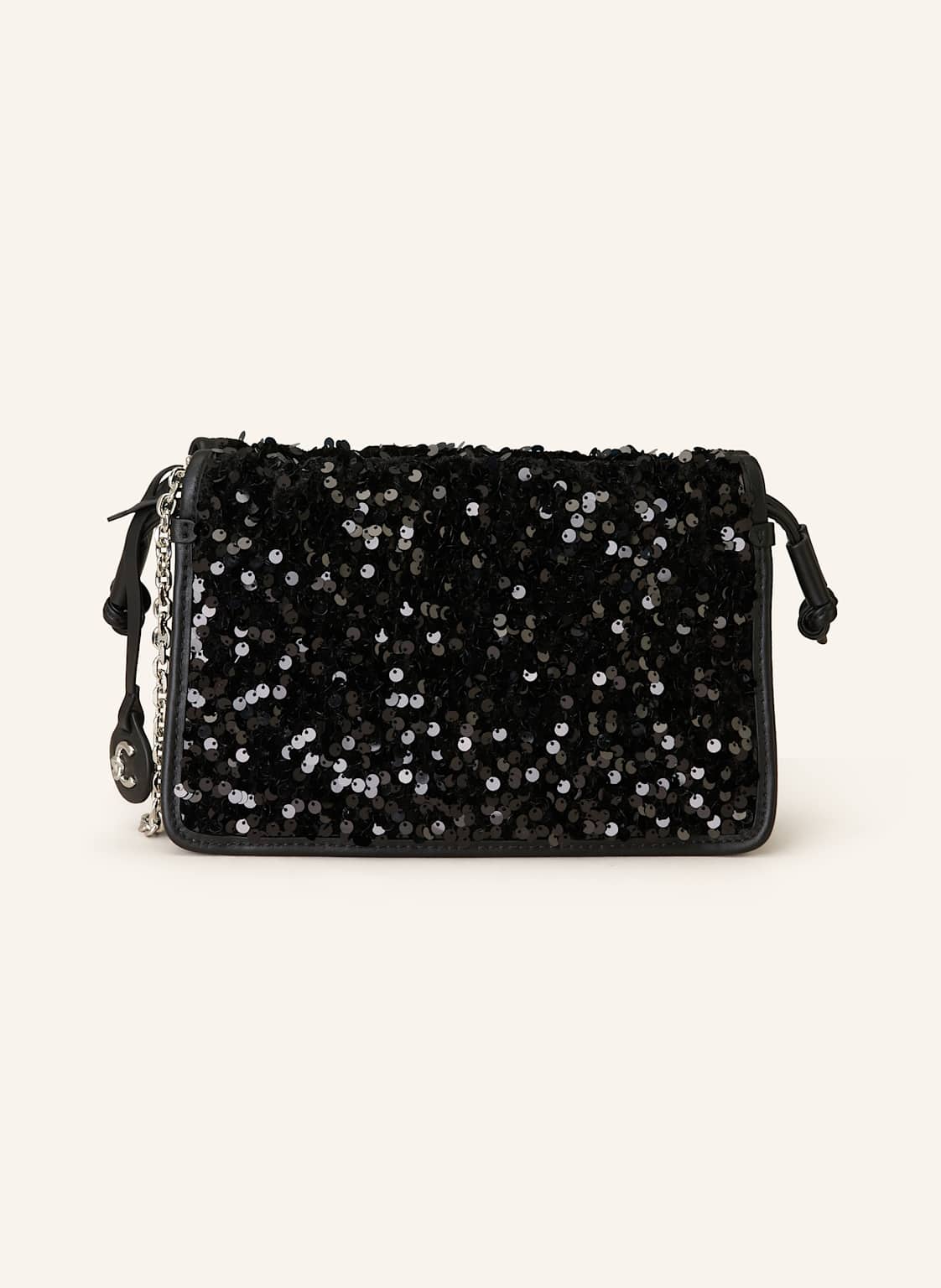 Coccinelle Umhängetasche Mit Pailletten schwarz Coccinelle Umhängetasche Mit Pailletten schwarz von COCCINELLE