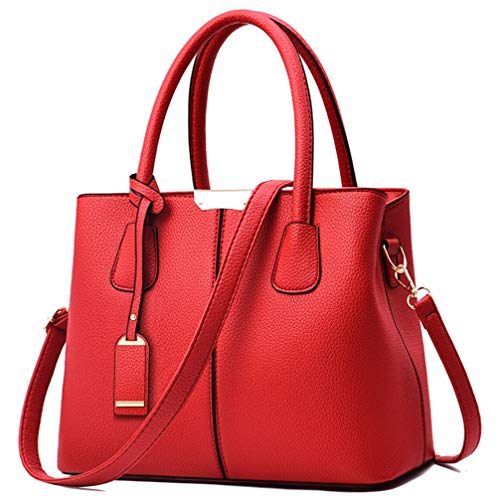 COCIFER Geldbörsen und Handtaschen für Damen, Schultertasche, Tragegriff oben, D Rot, Medium von COCIFER