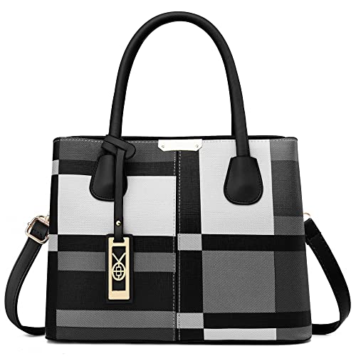 COCIFER Geldbörsen und Handtaschen für Damen, Schultertasche, Tragegriff oben, R3 Dunkelgrau, Medium von COCIFER