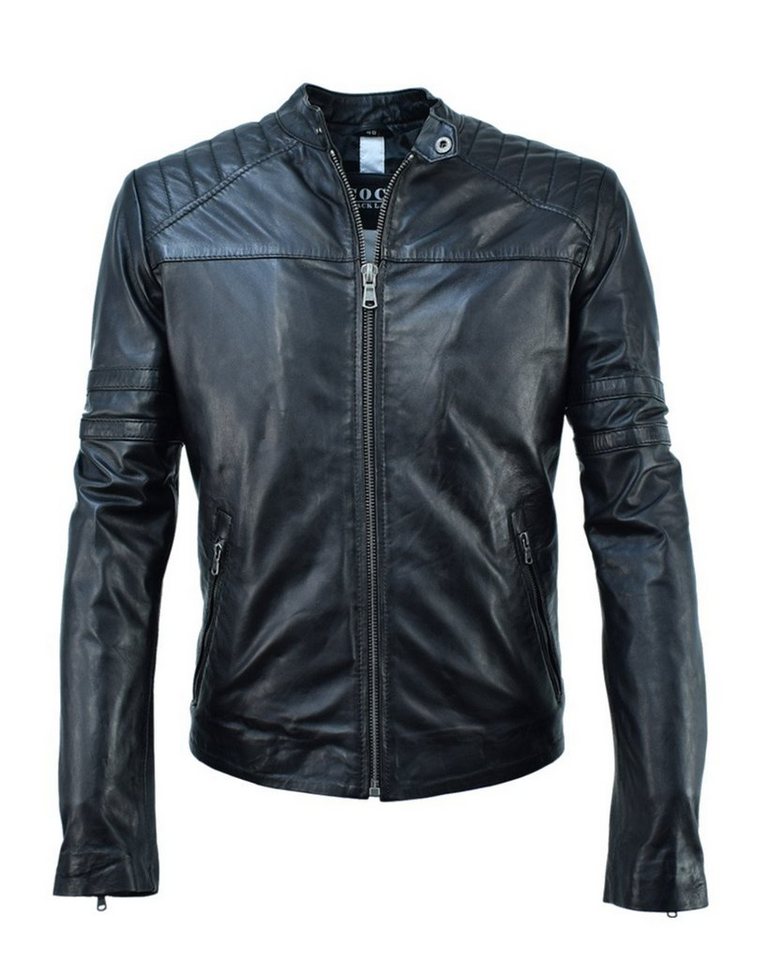 COCO Black Label since1986 Lederjacke PATRICK moderne Lederjacke im Biker-Look aus handschuhweichem Lammleder von COCO Black Label since1986