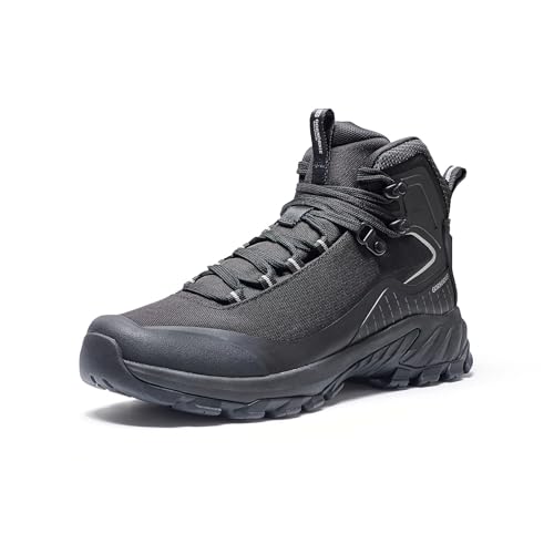 COCOFA Damen Wasserdicht Wanderstiefel Outdoor Leicht Atmungsaktiv Trekking Camping Bergsteigen Schuhe, Schwarz, 39.5 EU von COCOFA