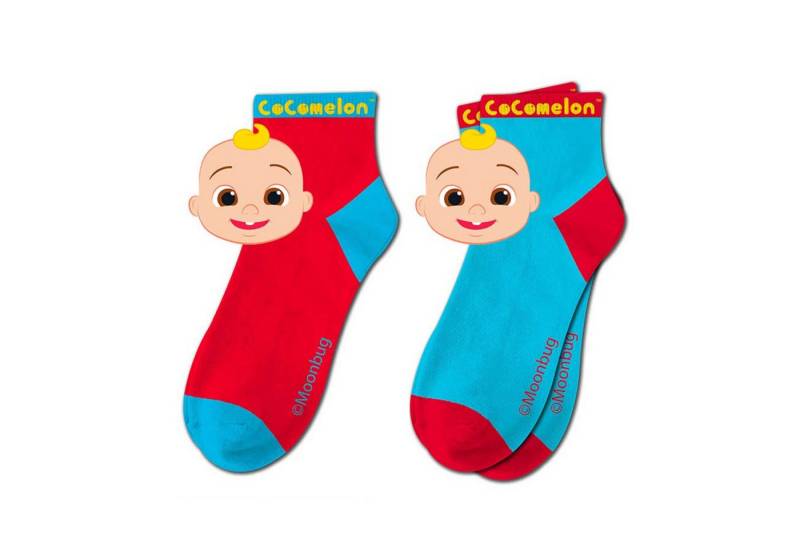 COCOMELON Sneakersocken Cocomelon Söckchen 2er-Pack Kinder Socken von COCOMELON