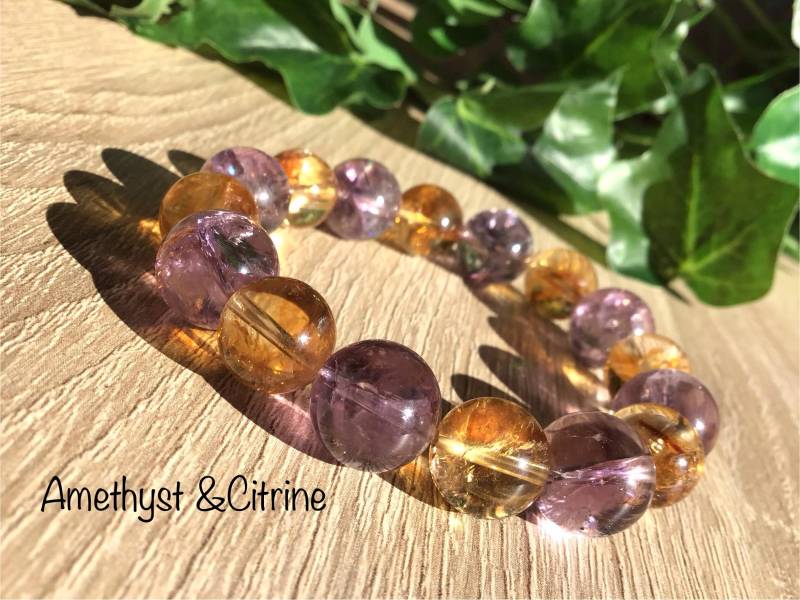 Amethyst & Citrine Bracelet Amethyst & Citrine Bracelet von COCOROCRYSTAL
